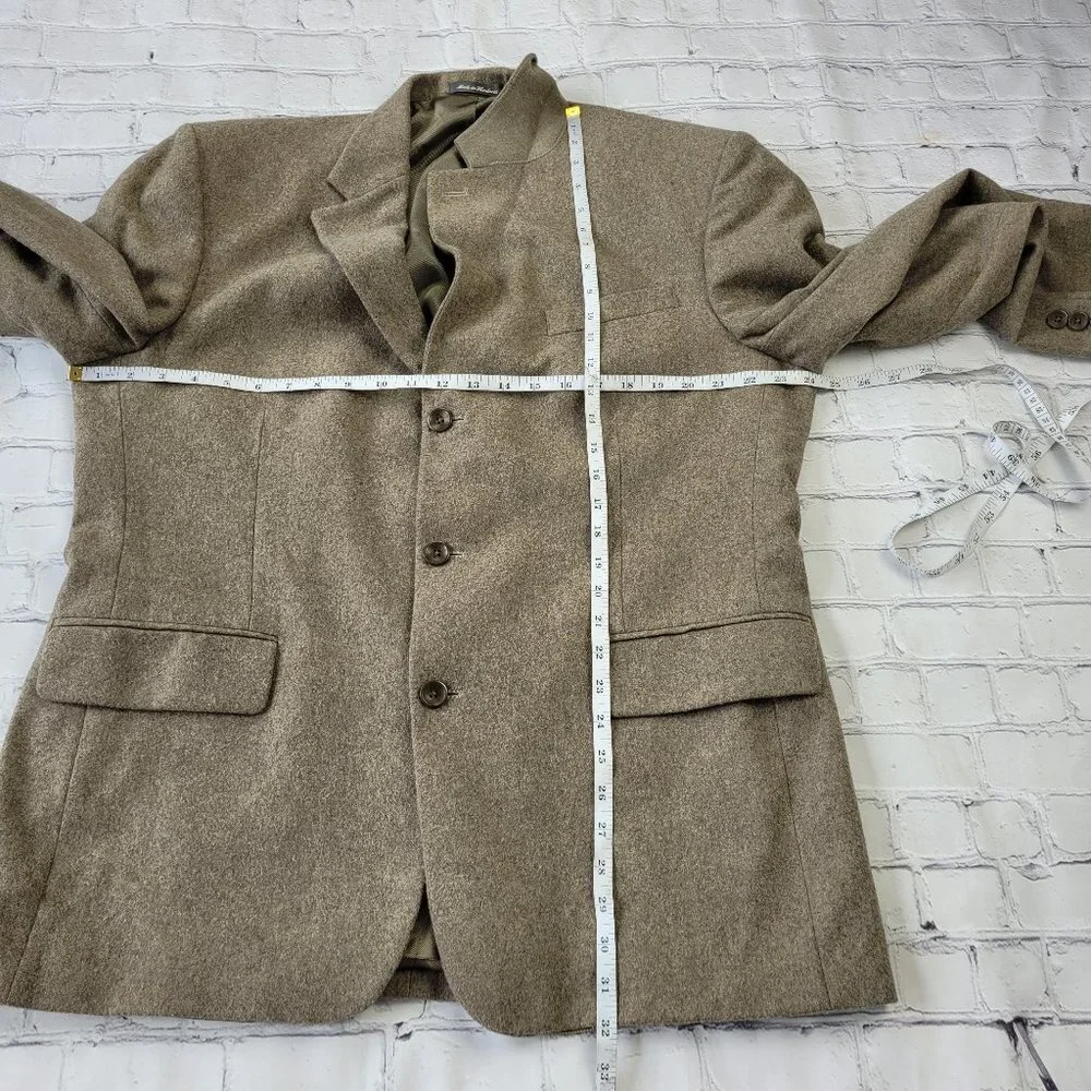 Oscar De La Renta men’s wool cashmere blend tan color blazer jacket size 43R